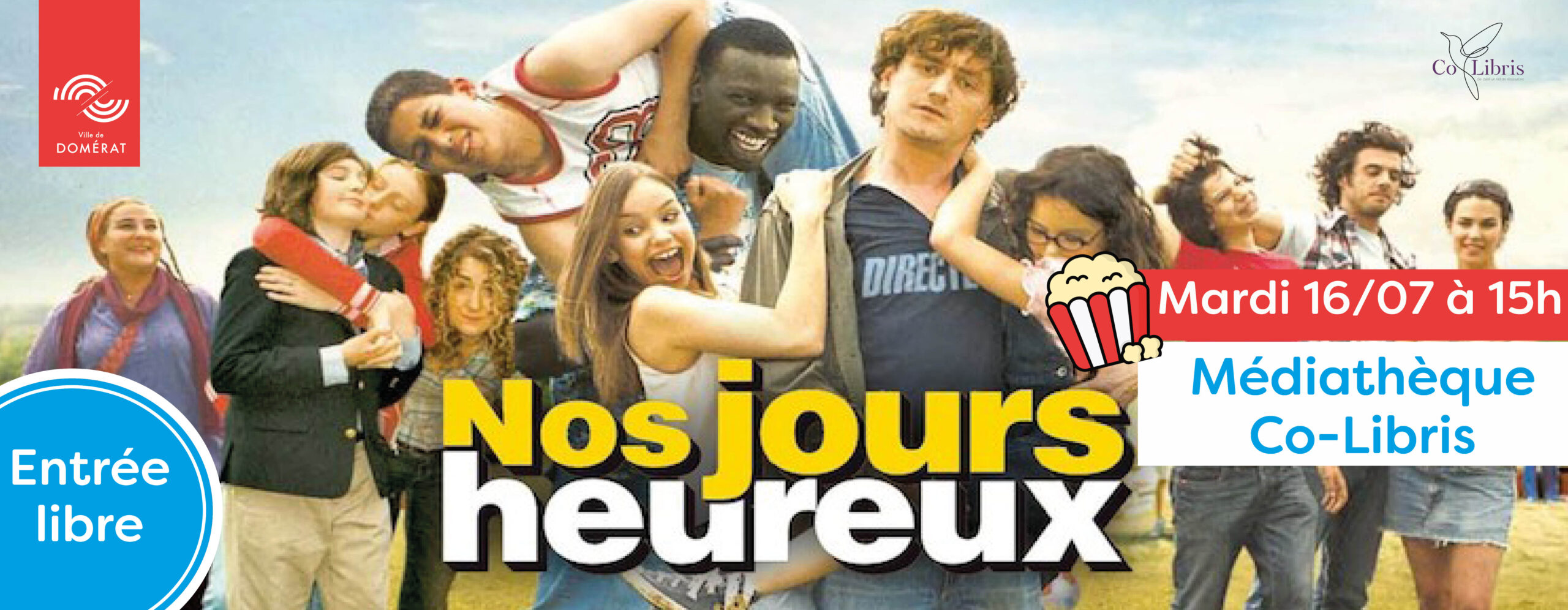Projection du film «Nos jours heureux» - Ville de Domérat